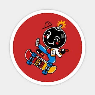 Bomber Skater Magnet